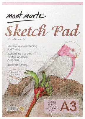 MSB0054 Signature Sketch Pad 150gsm 25 Sheet A3 297 x 420mm (11.7 x 15.5in) 9328577014086