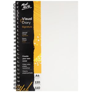 MSB0074 Signature Visual Diary Paper Cover 110gsm A4 120 Page 9328577018213