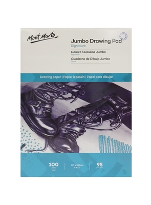 MSB0086 Signature Jumbo Drawing Pad 22.9 x 30.5cm (9 x 12in) 100 Sheet 9328577031441