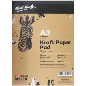MSB0095 Signature Kraft Paper Pad A3 50 Sheets 9328577035579