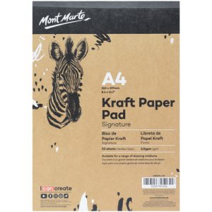 MSB0096 Signature Kraft Paper Pad A4 50 Sheets 9328577035586