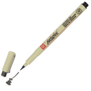 Sakura Pigma Brush Marker - Black PIGMBR49 084511352087