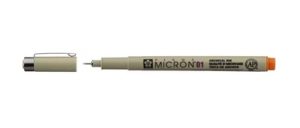 Sakura Pigma Micron Pen - 01 Orange 0.25mm XSDK01#5 084511306295